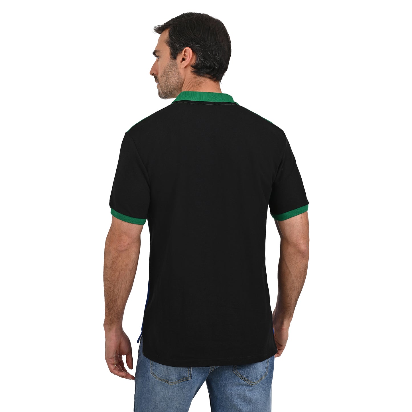 PLAYERA PIQUÉ POLO MODELAJE VERDE Y AZUL HPC POLO