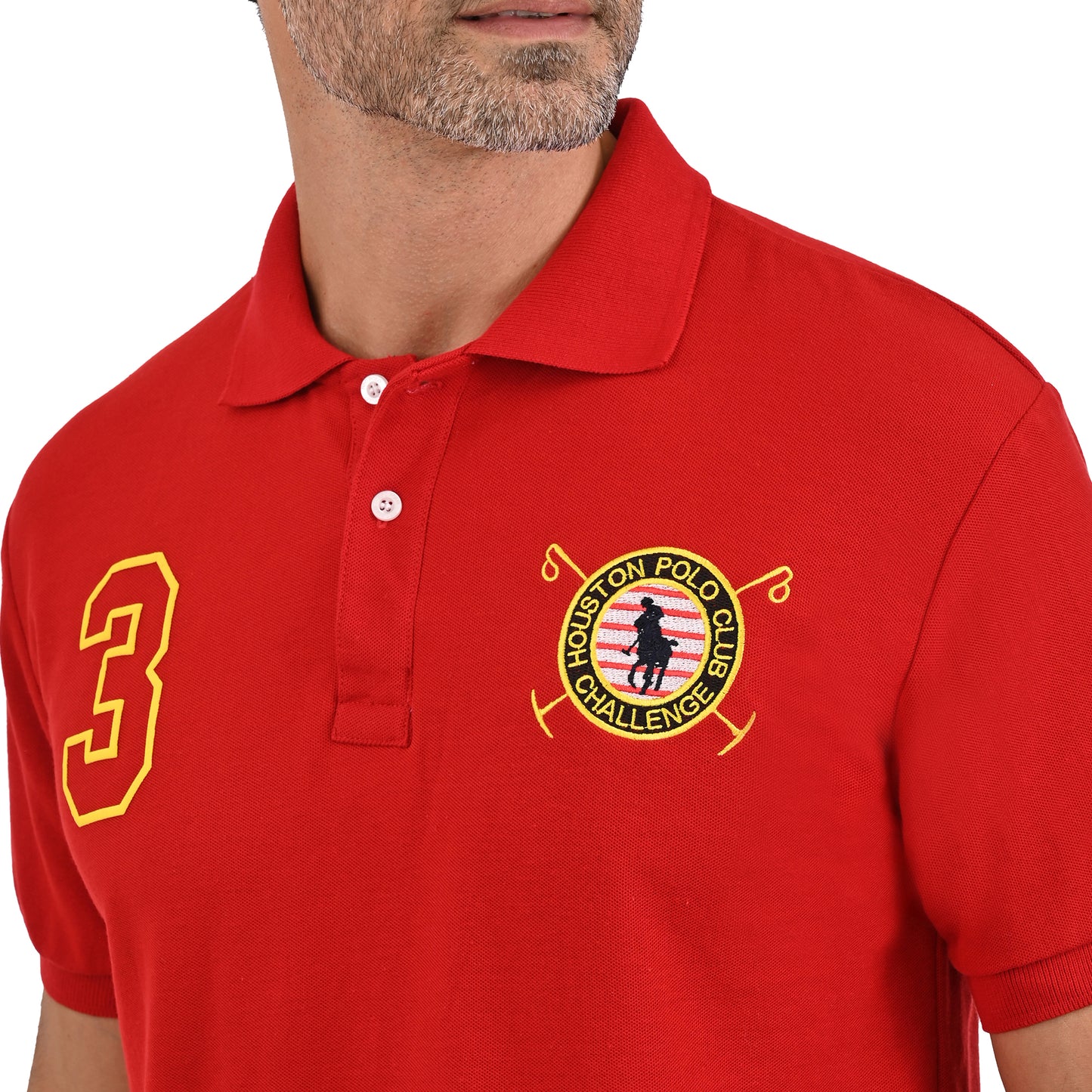 PLAYERA PIQUÉ POLO MODELAJE TERRACOTA ESCUDO HPC POLO