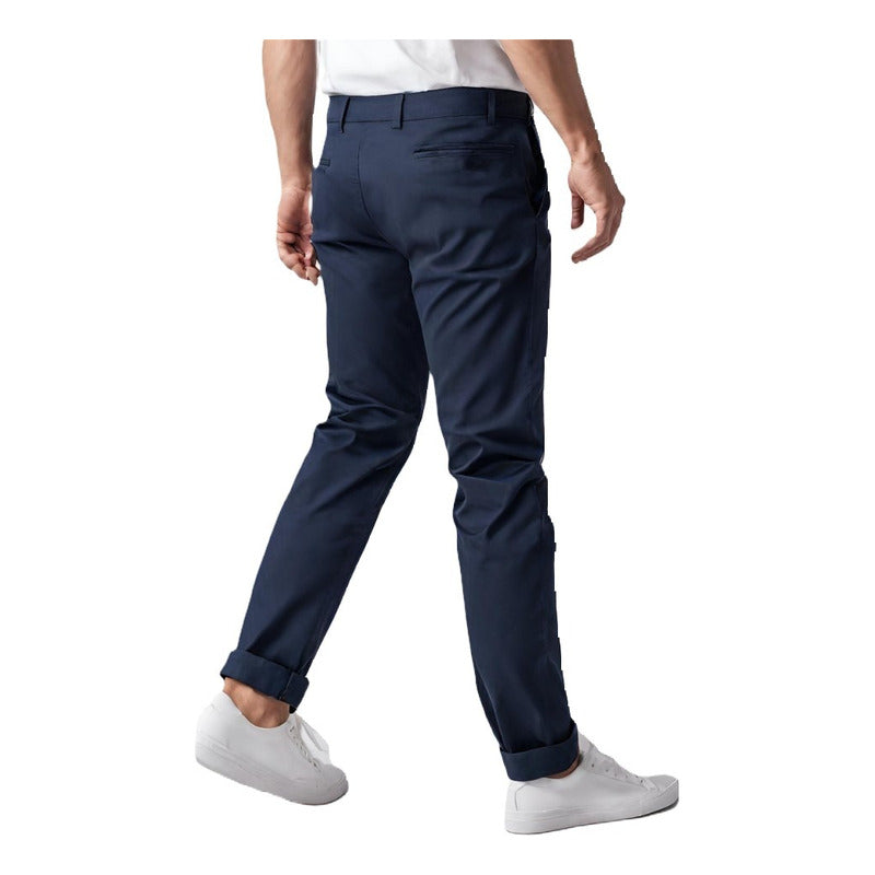 Pantalon Gabardina Azul Marino Hombre Hpc Polo