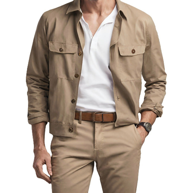 Pantalon Gabardina Beige Hombre Hpc Polo