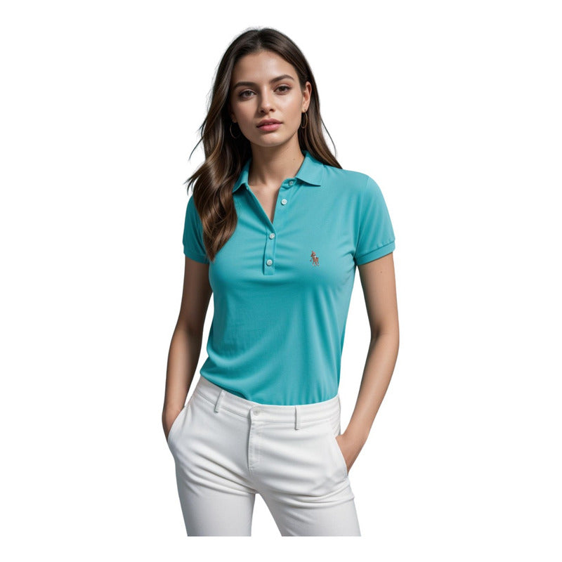 Playera Polo De Piqué Mujer Hpc Polo