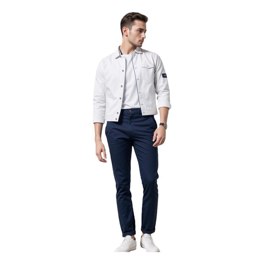 Pantalon Gabardina Azul Marino Hombre Hpc Polo