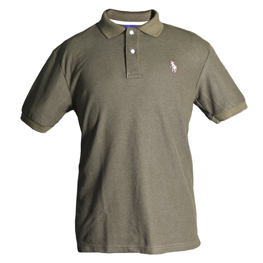 Playera Polo Piqué Militar Lisa Hombre 3034