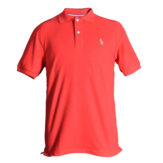 Playera Polo Piqué Lisa Rojo Hombre 3034